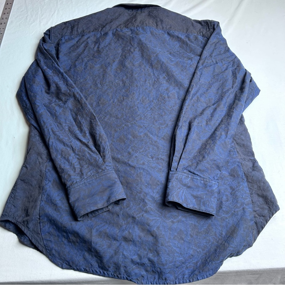 Robert Graham Blue Patterned Button-Up Shirt - image 16